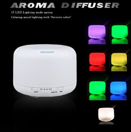 15 Colors Changable LED Light Essential Oil Aroma Diffuser Ultrasonic