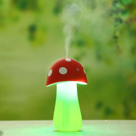 Mini Home Steam LED Ultrasonic Humidifier DC 5V Mushroom Mist