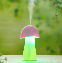 Mini Home Steam LED Ultrasonic Humidifier DC 5V Mushroom Mist