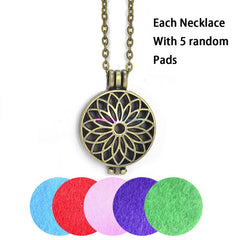 Necklace Open Antique Vintage Lockets Pendant Perfume Essential Oil