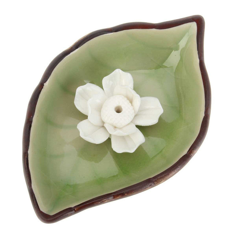 Hot Incense Burner Line Inserted Lotus Leaf