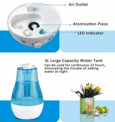 Mini Aroma Humidifier Air Purifier with LED Lamp