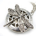 Essential Oil Diffuser Perfume Locket with Chain 30mm Stainless Steel